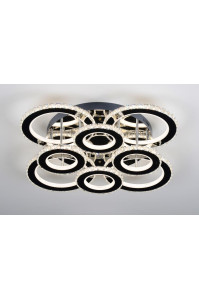 Світлодіодна кришталева люстра SVLIGHT LED 2872/4+4 328W 2.4G 3000-6000K + пульт